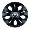 Set 4 Capace Roti Top Negru R14, Compatibil Cu Dacia, Autohelix MSA