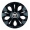 Set 4 Capace Roti Top Negru R14, Compatibil Cu Dacia