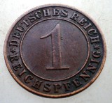B.199 GERMANIA WEIMAR 1 REICHSPFENNIG 1934 D