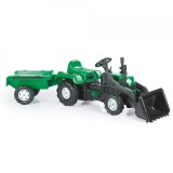 Cumpara ieftin Tractor excavator cu pedale si remorca Ranchero 171cm