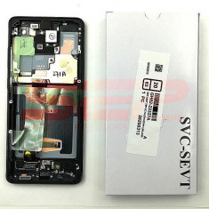 LCD+Touchscreen cu Rama Samsung Galaxy S20 Ultra / G988F BLACK original