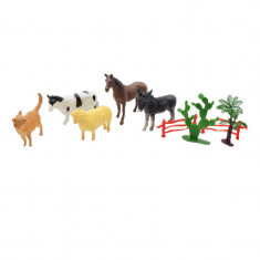 Set animale 9 piese 14 cm Midex Farm Animal 2084, Multicolor foto