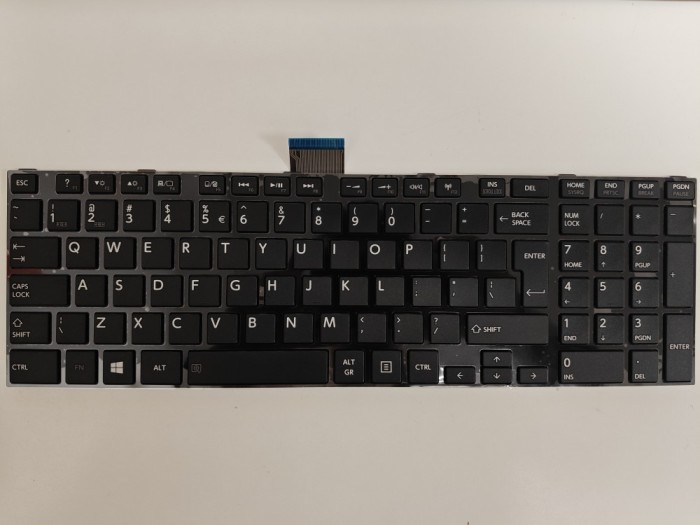 Tastatura Laptop, Toshiba, Satellite C50-A, C50D-A, neagra, layout US