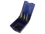 Set de burghie graduale oţel rapid şlefuit HSS-G tablă,metal - Set de burghie HSS-G pentru tablă și metal