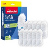 Rezerve pamatuf Vileda Flex &amp; Catch, 10 bucati, captare 360&deg; a prafului