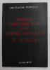 INAINTEA CONSTIINTEI MELE SI A JUDECATIII VREMURILOR de N. IORGA , de HRISTACHE POPESCU , 1991