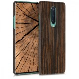 Cumpara ieftin Husa pentru OnePlus 8, Lemn, Maro, 51868.01