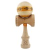 Jucarie de indemanare din lemn, Kendama X, Frequency Flippy, Super Sticky, 18 cm, Portocaliu, Maro