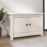 Dulap pentru pantofi, alb, 70x38x45,5 cm, lemn masiv de pin
