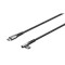 Cablu elegant extra-robust textil 1m 60W USB2.0 type C 90 grade -