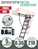 Scara pod DEPOSTEP METAL TERMO MSP pliabila metalica supertermoizolata NEW MODEL