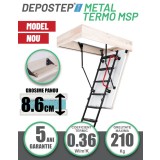 Scara pod DEPOSTEP METAL TERMO MSP pliabila metalica supertermoizolata NEW MODEL