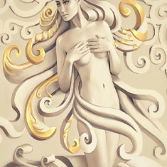 Tablou canvas Zeita, marmura, chip femeie 3, 40 x 60 cm