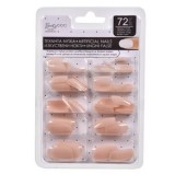 Unghii false pătrate, culoare naturală, 72 bucăți, CMCLASS