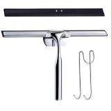 Racleta pentru sters geamurile Love Kankei, 25 cm, otel inoxidabil, silicon, argintiu, negru