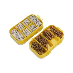 EXTOL CRAFT ?uruburi pentru PAL ?i dibluri din plastic, set 170 buc, in cutie de plastic foto