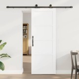 Ușă glisantă cu accesorii Alb 73.5x198.5 cm Lemn de pin