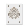 Sablon Perete vopsire, tencuiala 900x600x0.7mm Leaf Damask Refolosibil, model MXSP7051, Oem