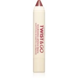 puroBIO Cosmetics Twist&amp;Go ruj nutritiv in creion culoare Dark Mauve 2.9 g
