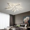 Lustra LED cu telecomanda SAKURA 60W, 5 Petale, lumina Rece/Calda/Neutra, Dimabila, Alb ModernLight Concept