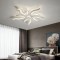 Lustra LED cu telecomanda SAKURA 60W, 5 Petale, lumina Rece/Calda/Neutra, Dimabila, Alb ModernLight Concept