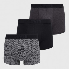 Levi's boxeri 3-pack barbati, culoarea gri