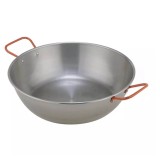Tigaie adanca Paella din otel lustruit cu manere, 22 cm Handy KitchenServ, Perfect Home