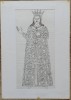 Ilustratie originala de Mihail Boitor pt volumul 1 &quot;Mode si vesminte din trecut&quot;, Istorice, Acuarela, Altul