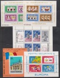 Romania, 5 colite/blocuri 1969 - 1981, MNH