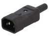 Conector Alimentare AC Mufă Tată 10A IEC C14 Drept