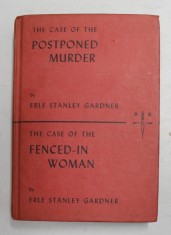 THE CASE OF POSTPONED MURDER / THE CASE OF THE FENCED - IN WOMAN by ERLE STANLEY GARDNER , 1973 , COLIGAT DE DOUA CARTI * foto