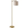 HOMCOM Lampadar LED cu Telecomandă, Lumină Reglabilă &icirc;n 11 Temperaturi de Culoare și 11 Niveluri de Luminozitate, Auriu | Aosom Romania