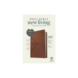 NLT Large Print Premium Value Thinline Bible, Filament Enabled Edition (Leatherlike, Brown Celtic Cross)