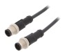Cablu pentru senzori/automatizări M12 8 pini 1m dual mufă