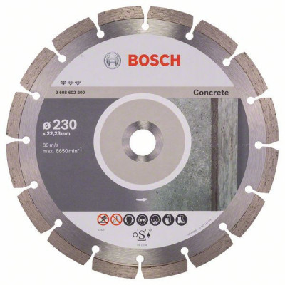 Disc diamantat Bosch Standard for Concrete 230x22,23x2,3x10mm foto