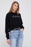 MC2 Saint Barth Pulover de l&acirc;nă femei, culoarea negru