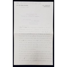 SCRISOARE ADRESATA PRINTESEI BIBESCU , EXPEDIATA SI SEMNATA OLOGRAF de M . DE VRIES FEYENS , AMSTERDAM , DATATA 6 OCTOMBRIE 1937
