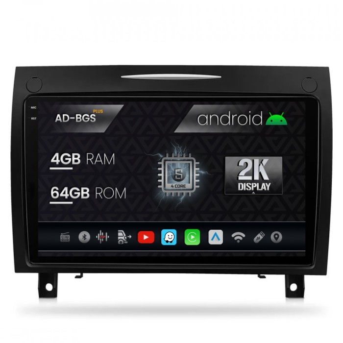 Navigatie 2K Benz SLK (2006-2010), Android OS, S-Quadcore 4GB RAM + 64GB ROM, 9.5 Inch - AD-BGS90042K+AD-BGRKIT406V2