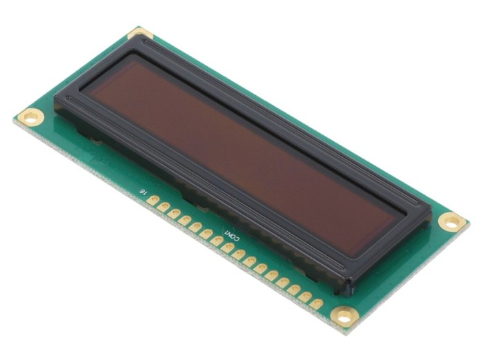 Afișaj OLED alfanumeric 16x1 alb