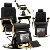 Scaun de frizerie Kostas de barber hidraulic pentru salon de frizerie barber shop Barberking
