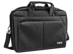 Laptop bag black polyester Usable dim: 395x45x275mm 15.6&quot;