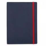 Agenda notes A5 Velvet cu elastic navy