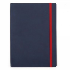 Agenda notes A5 Velvet cu elastic navy
