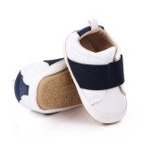 Pantofi albi cu banda elastica bleumarin (Marime Disponibila: 9-12 luni
