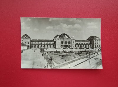 CARTE POSTALA - RPR - ARAD - PIATA GARII foto