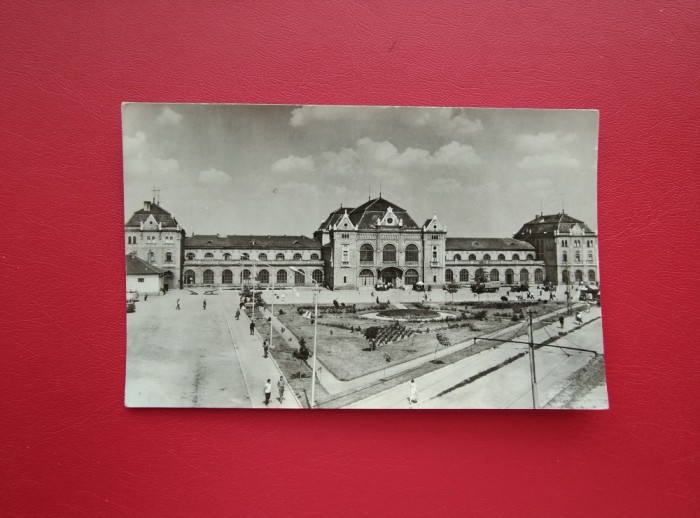 CARTE POSTALA - RPR - ARAD - PIATA GARII