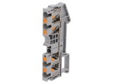 Terminal de &Icirc;mbinare Șine 0,2-6mm2 4 Borne Gri Push-In