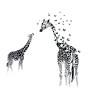 Sticker decorativ, Girafe, 130 cm, 747STK