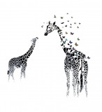 Cumpara ieftin Sticker decorativ, Girafe, 130 cm, 747STK