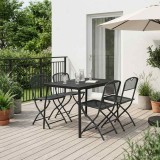 vidaXL Set de Mobilier pentru Exterior 5 pcs Antracit Fier și Oțel 3422896